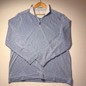 Men’s Age of Wisdom Nicoby Slubbed Polynosic Quarter Zip Sweater Size XL